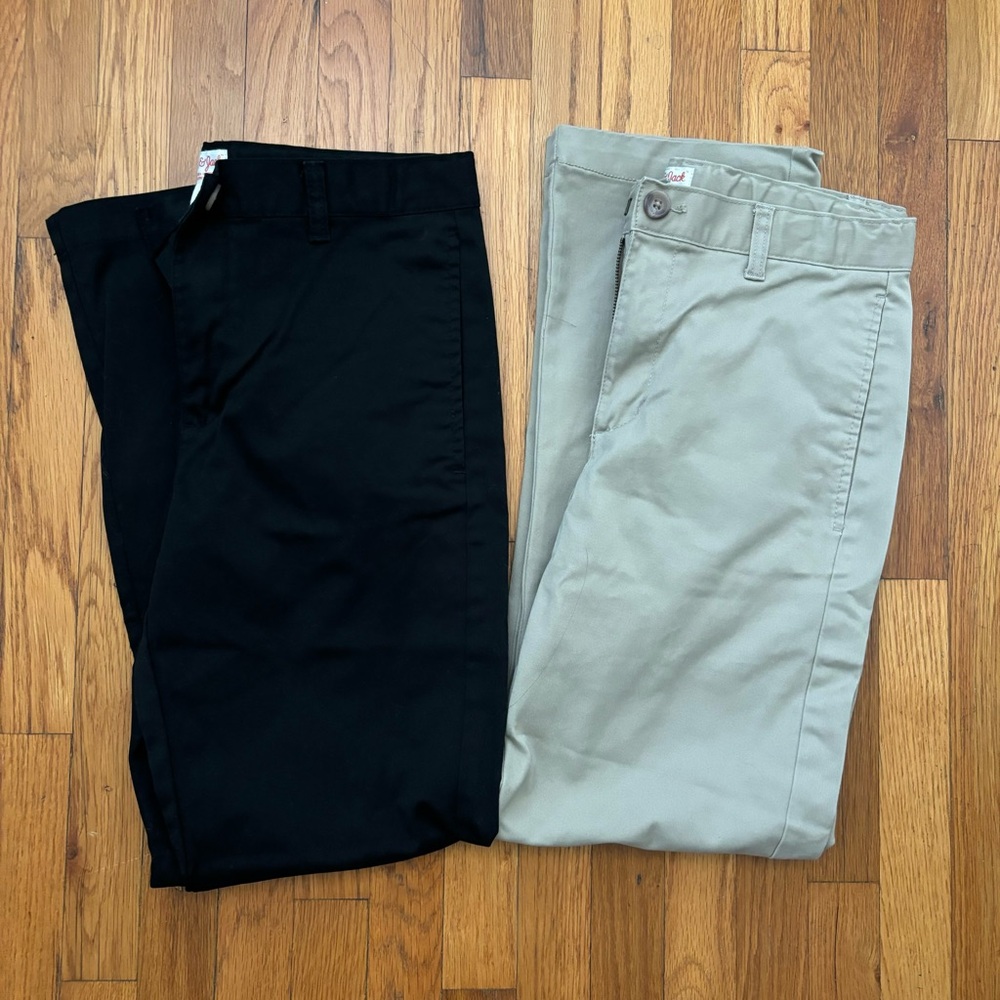 Bundle of 2 Girls Cat & Jack Uniform Pants